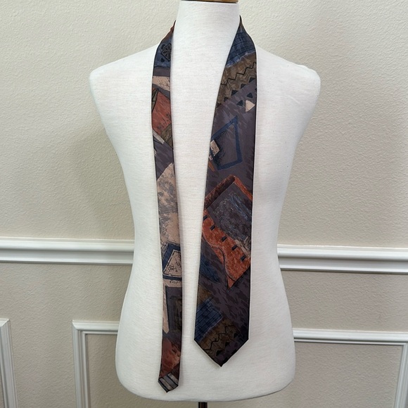 Alberto Serra Men’s TIE - Dark grey multi - Picture 4 of 9